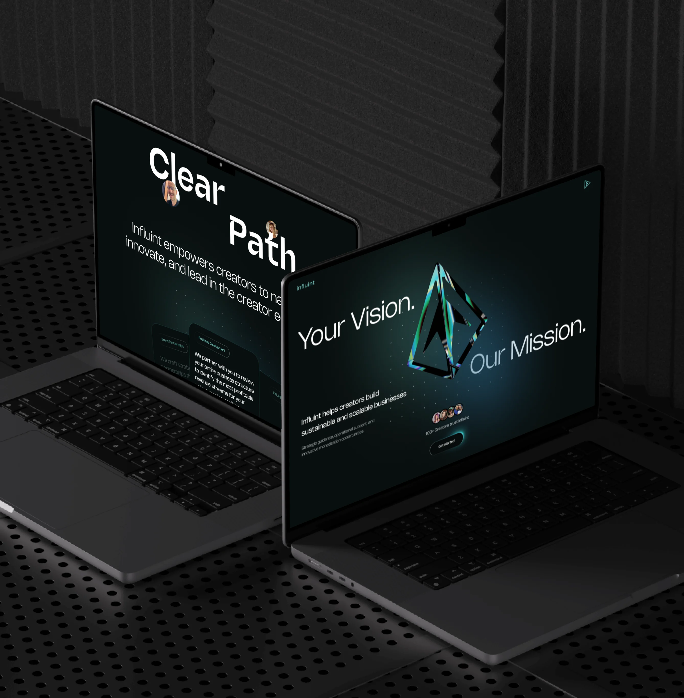 Influint branding project preview
